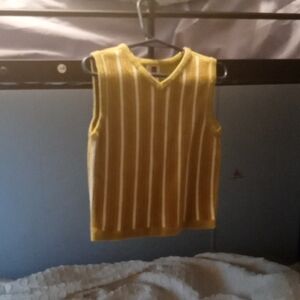 Yellow Striped Kids Vest